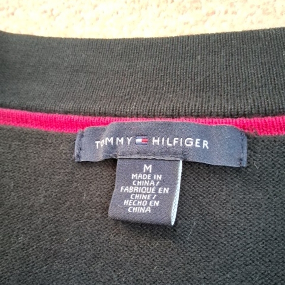 Tommy Hilfiger Black and Gray Women's Cardigan - Picture 2 of 8